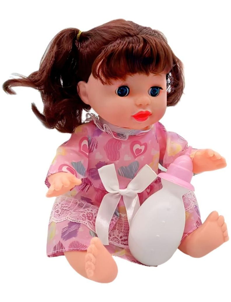 Coche Cuna De Juguete Con Muñeca Incluida-1