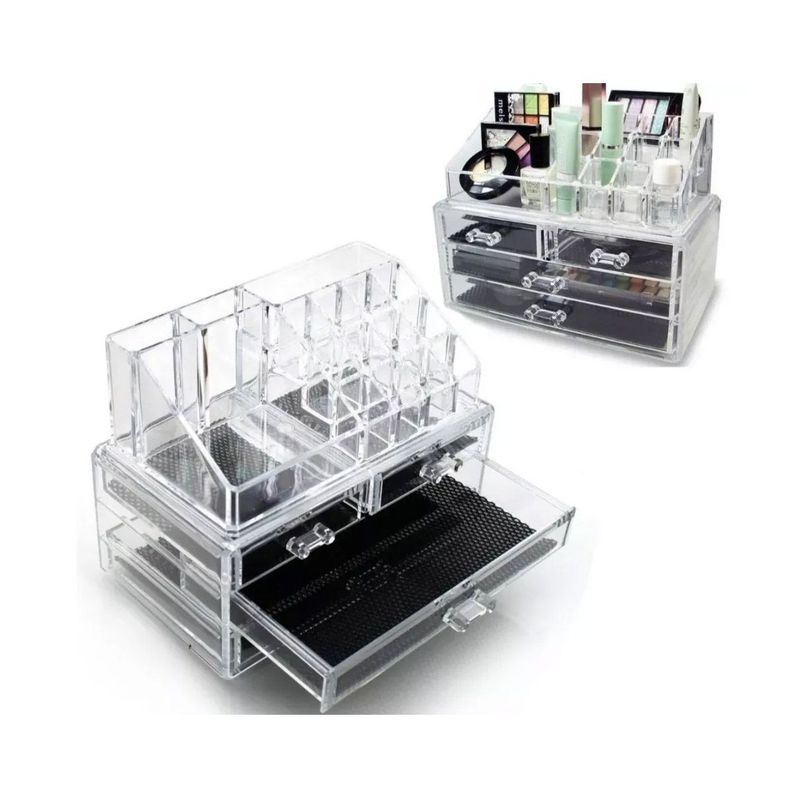 Organizador De Maquillaje Cosmetiquero Joyero Acrilico-1