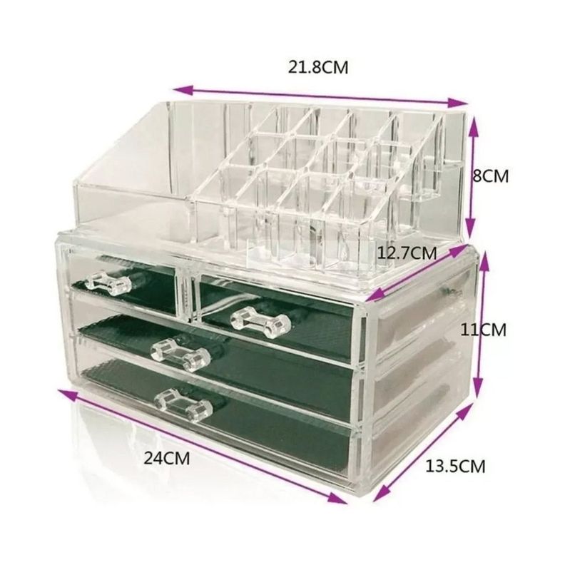 Organizador De Maquillaje Cosmetiquero Joyero Acrilico-2