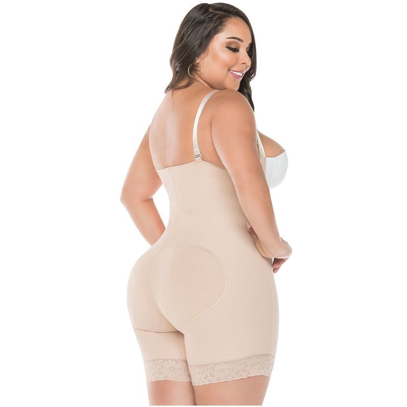 Faja Colombiana Moldeadora y Reductora En Short 215 Beige-3