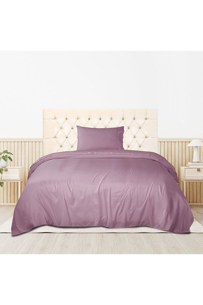 Sábana Broderie 1,5 Plazas Lila-4