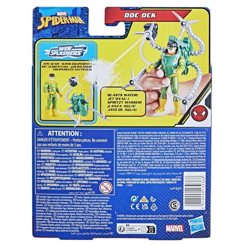 Figura de Acción Spider-Man Aqua Web Warriors Doc Ock-3