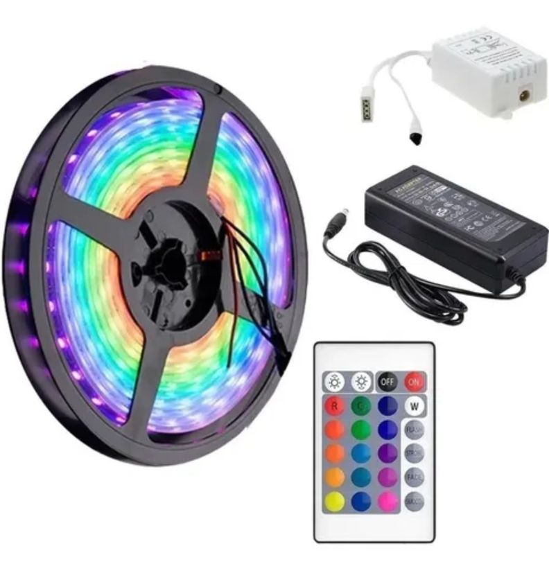Tiras Luces Led Colores Con Control Remoto 3 MTS-0