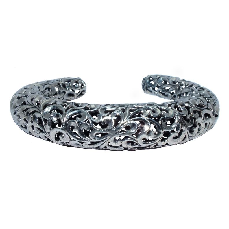 Brazalete Calado Plata-0