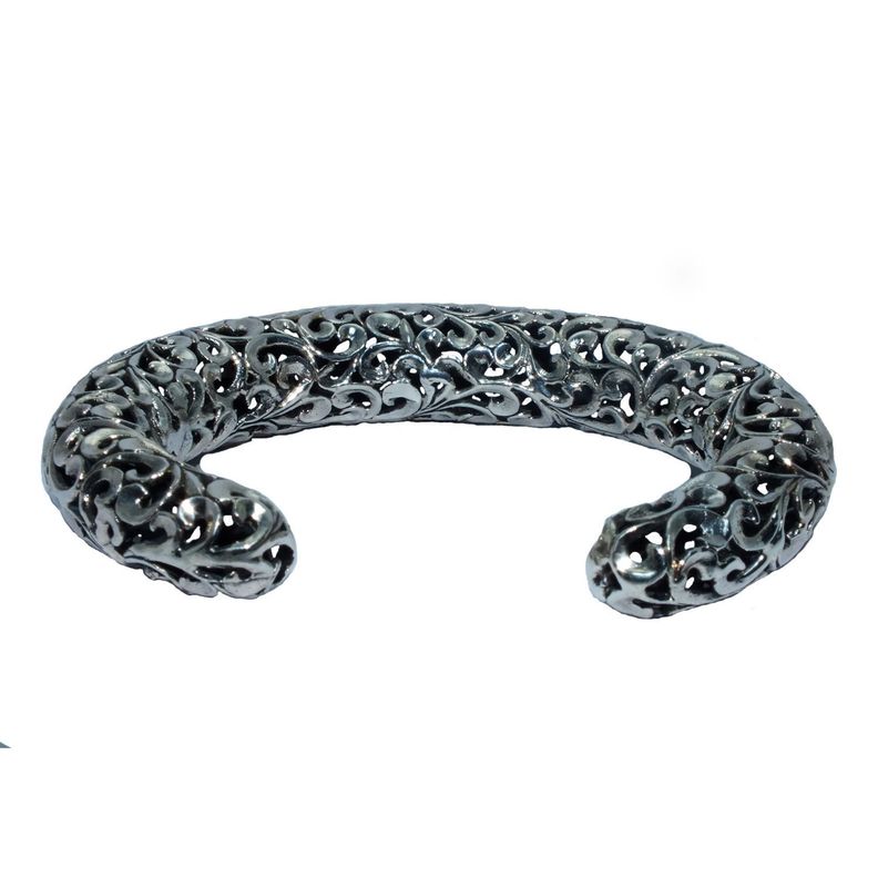 Brazalete Calado Plata-1