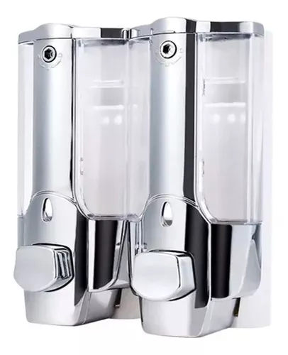 Dispensador Jabon Liquido Shampoo Alcohol Gel Doble -0