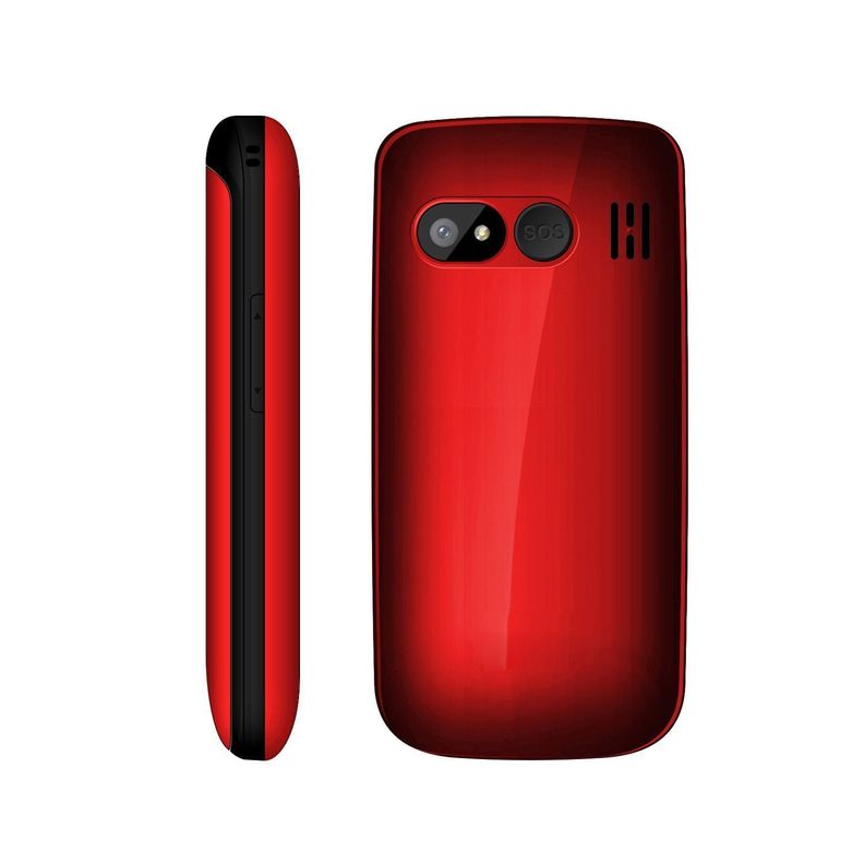 Celular Senior Adulto Mayor Modelo Almeja Color Rojo - PuntoStore-0
