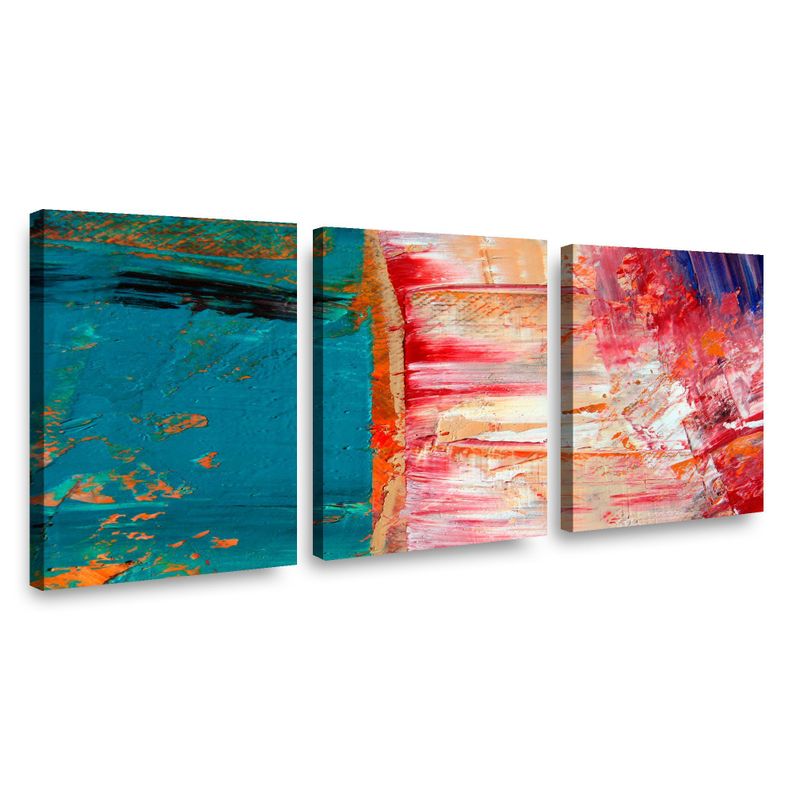 Canvas trio Water & fire 70x50cm.-0