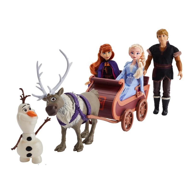 Juguete Aventuras Frozen II Con Trineo Y Personajes-2
