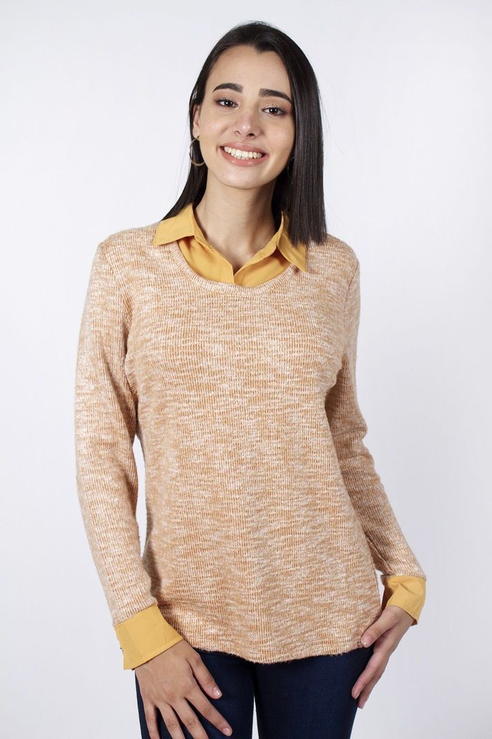 Polera chanel mostaza