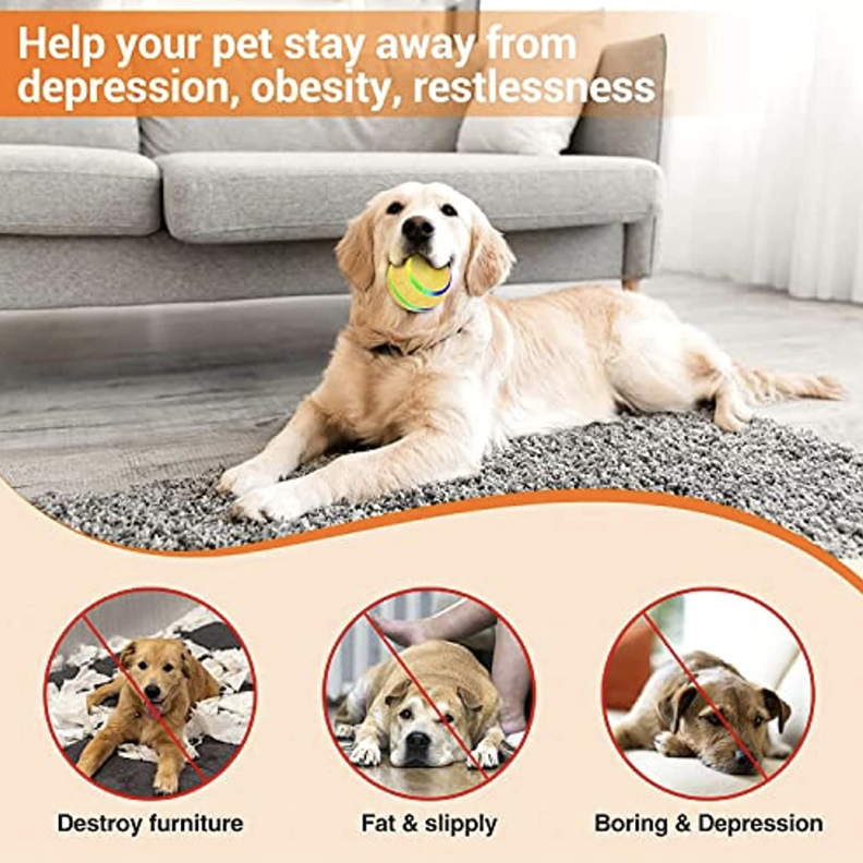 Pelota para Perros y Gatos Inteligente - Rosada-4
