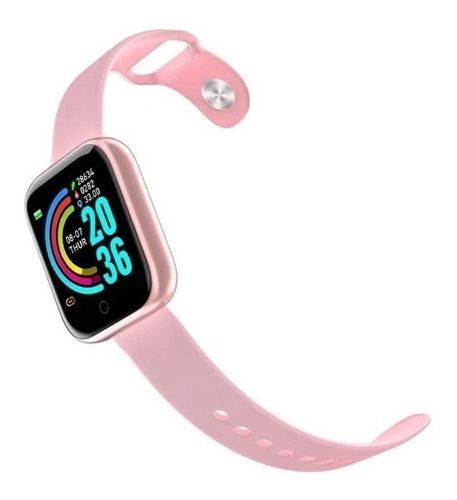 Smartwatch Smart Bracelet D20 Notificaciones Para Samsung y Iphone Rosa-5