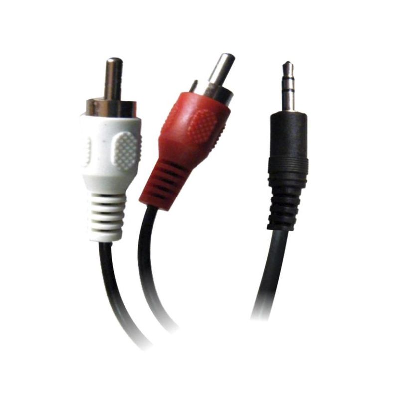Cable Stereo Plug 3.5 a RCA Bag 1.8mt Dblue-0