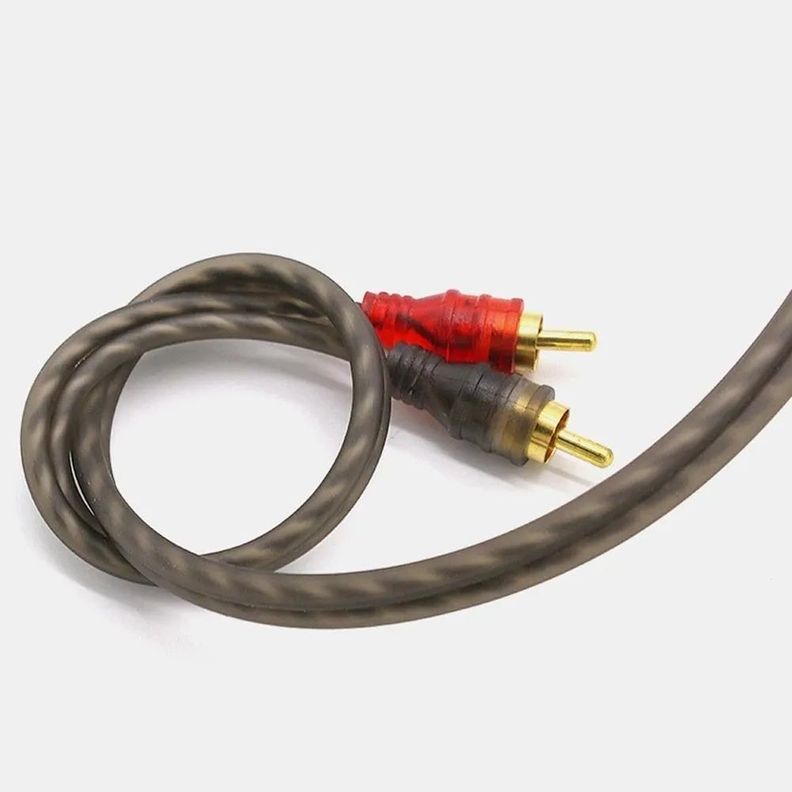 Cable Rca 5mt Estereofónico Trenzado Amplificador Calidad-3