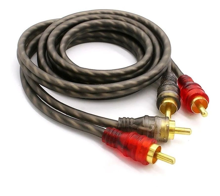 Cable Rca 5mt Estereofónico Trenzado Amplificador Calidad-2