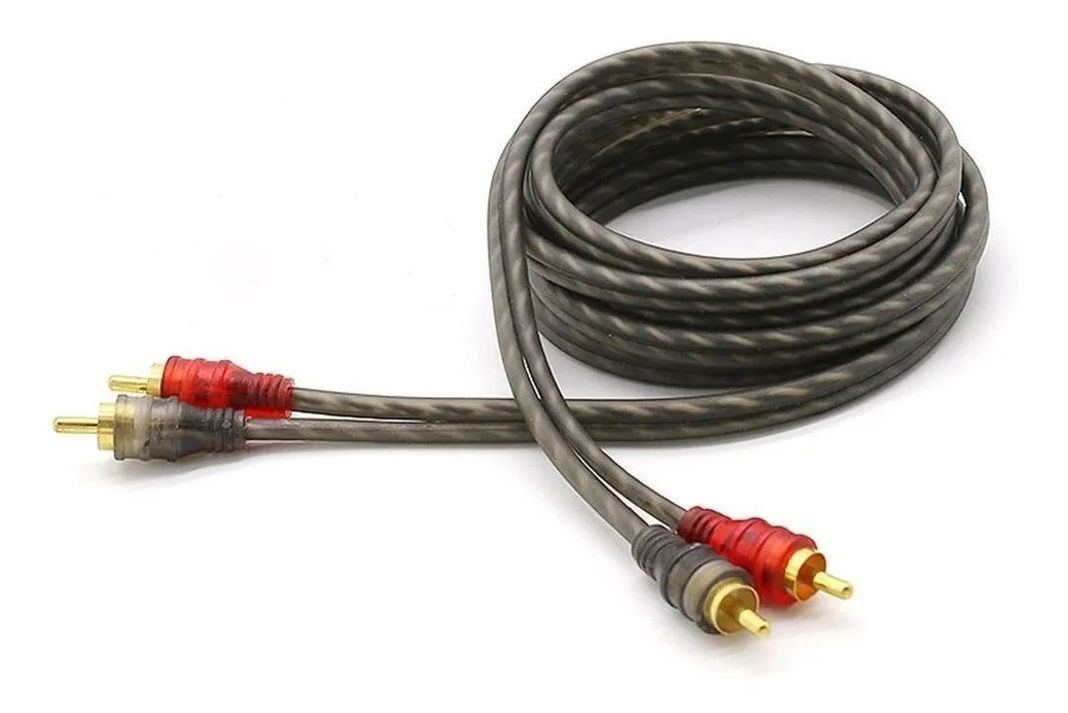 Cable Rca 5mt Estereofónico Trenzado Amplificador Calidad-1