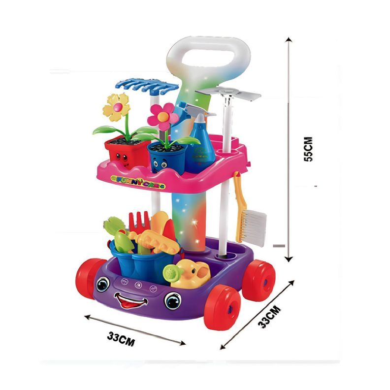 Set infantil didáctico jardinera con sonido y luz-2