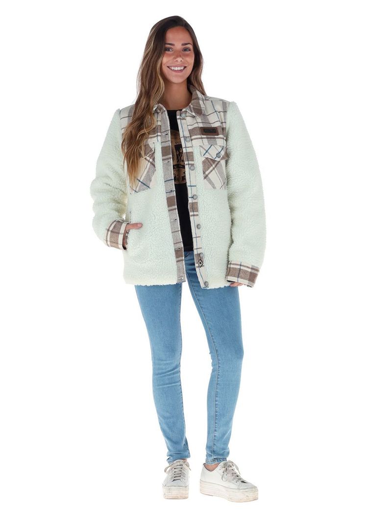Chaqueta Gambosa Beige Mujer-1