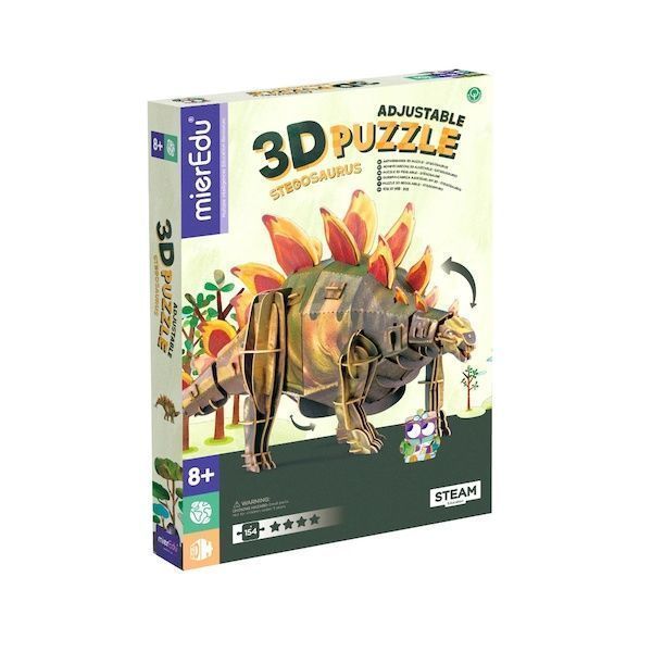 Puzzle Eco 3D Stegosaurio-0