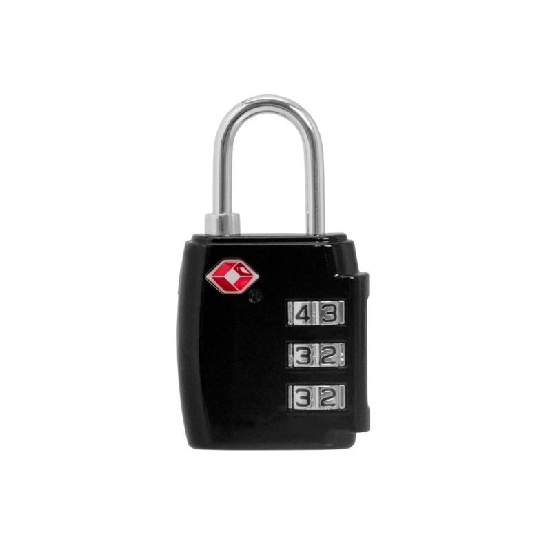 Candado Seguridad Para Bolsos Y Maletas Con Clave Negro - PuntoStore-0