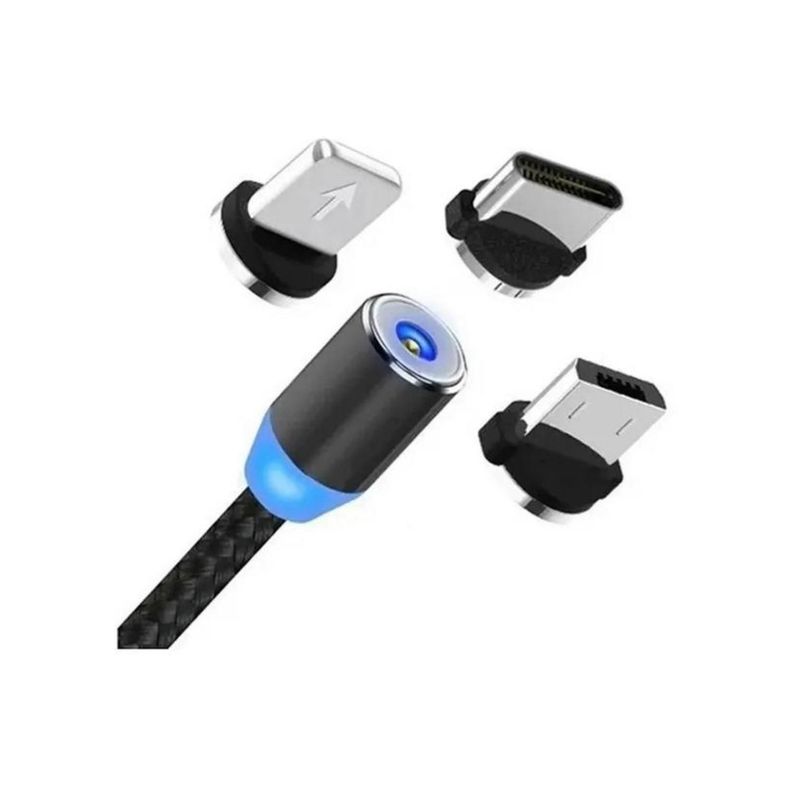 CABLE MAGNETICO 3 ADAPTADORES (IPHONE-TIPO C-MINIUSB-1