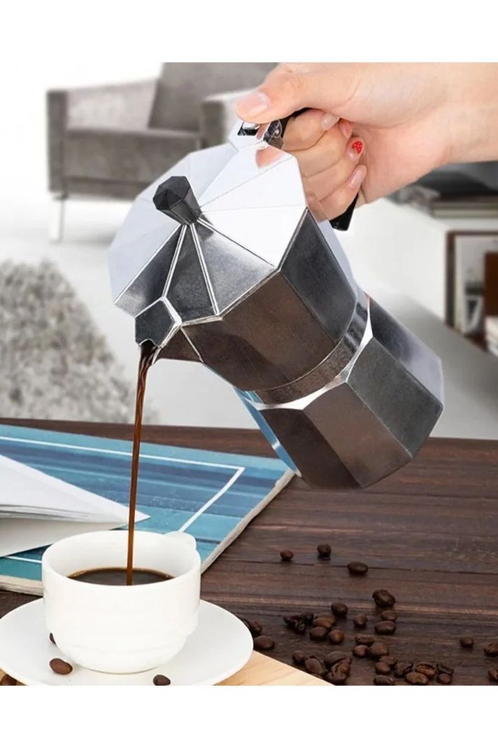 Cafetera Italiana 6 Tazas Cafetera Portatil-1