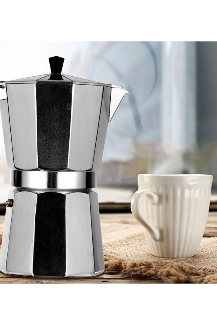 Cafetera Italiana 6 Tazas Cafetera Portatil-6
