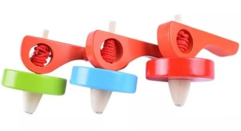 Trompo De Madera Para Niños Juguete Para Niños-4