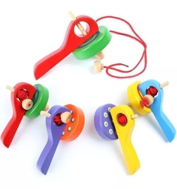Trompo De Madera Para Niños Juguete Para Niños-2