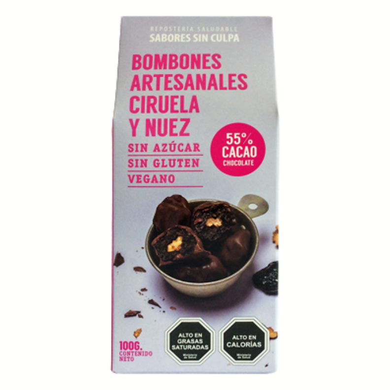 Bombones SABORES SIN CULPA Ciruela Nuez -0