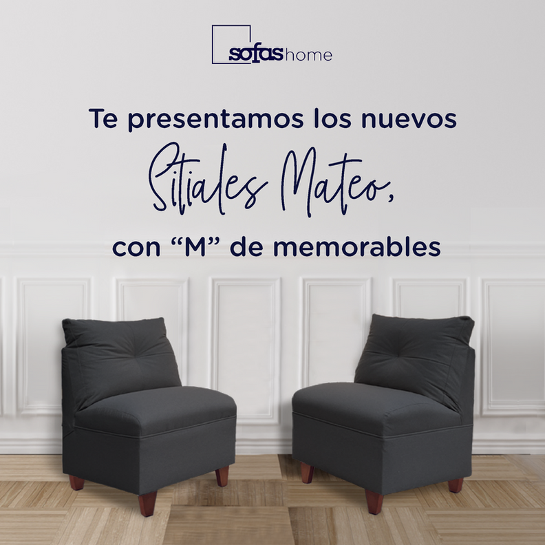 Par Butacas Mateo Chenille Grafito Pata Madera 1C-1