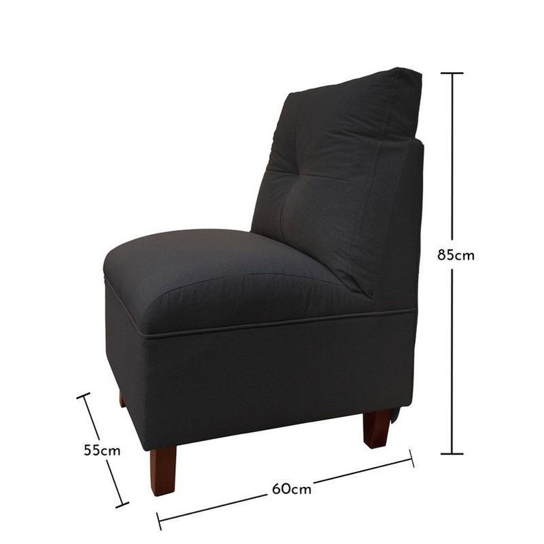 Par Butacas Mateo Chenille Grafito Pata Madera 1C-4