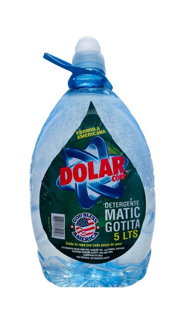 Detergente Gotita Cristal sin colorantes 5L-0
