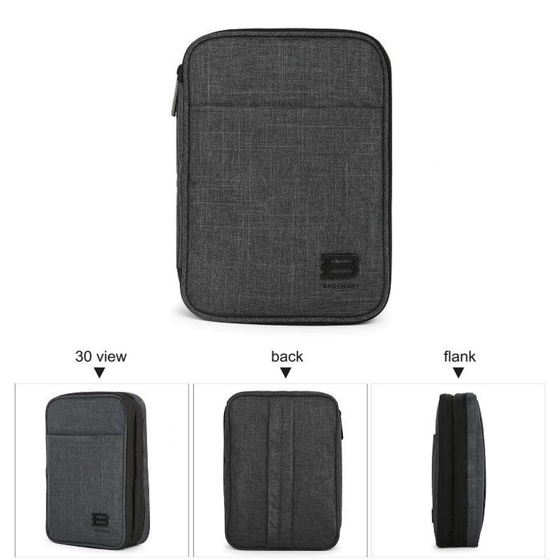 BAGSMART Maletín Organizador de accesorios electrónicos- Negro-2