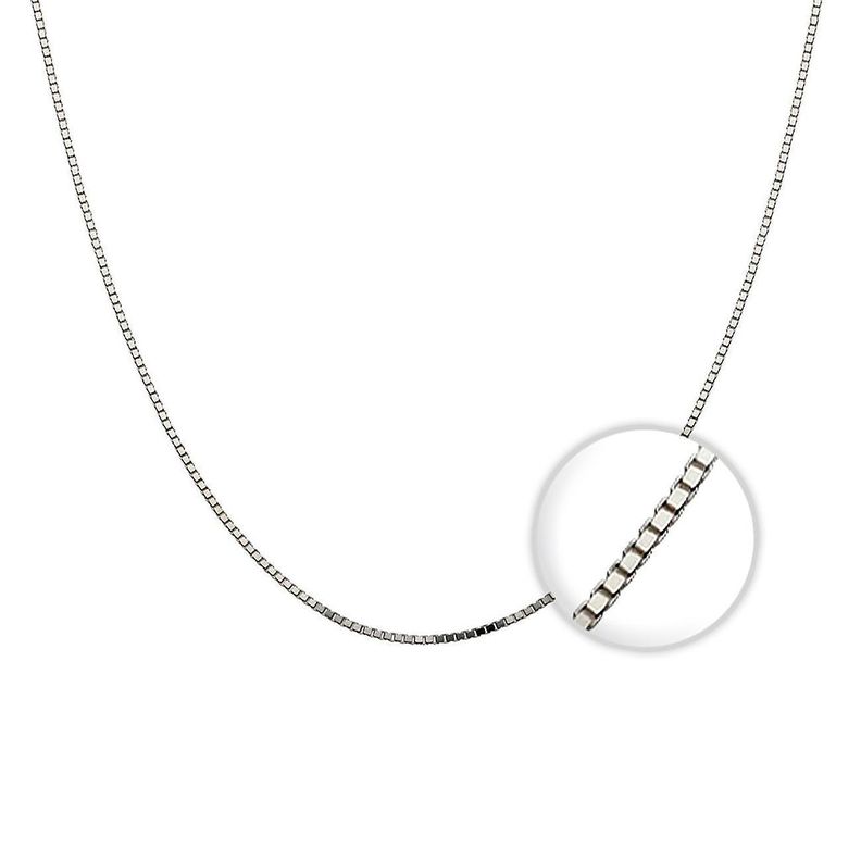 Cadena De Plata Fina Veneciana (50 Cm) - MABELITA-0