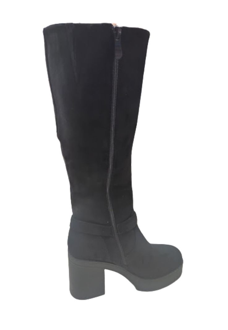 Bucanera Mujer Negro Con Taco-2