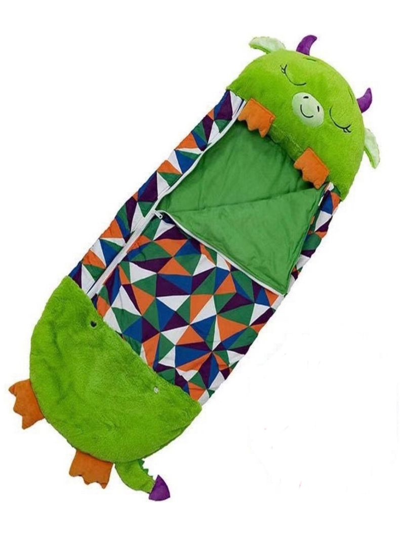 saco de dormir almohada peluche animales verde-0