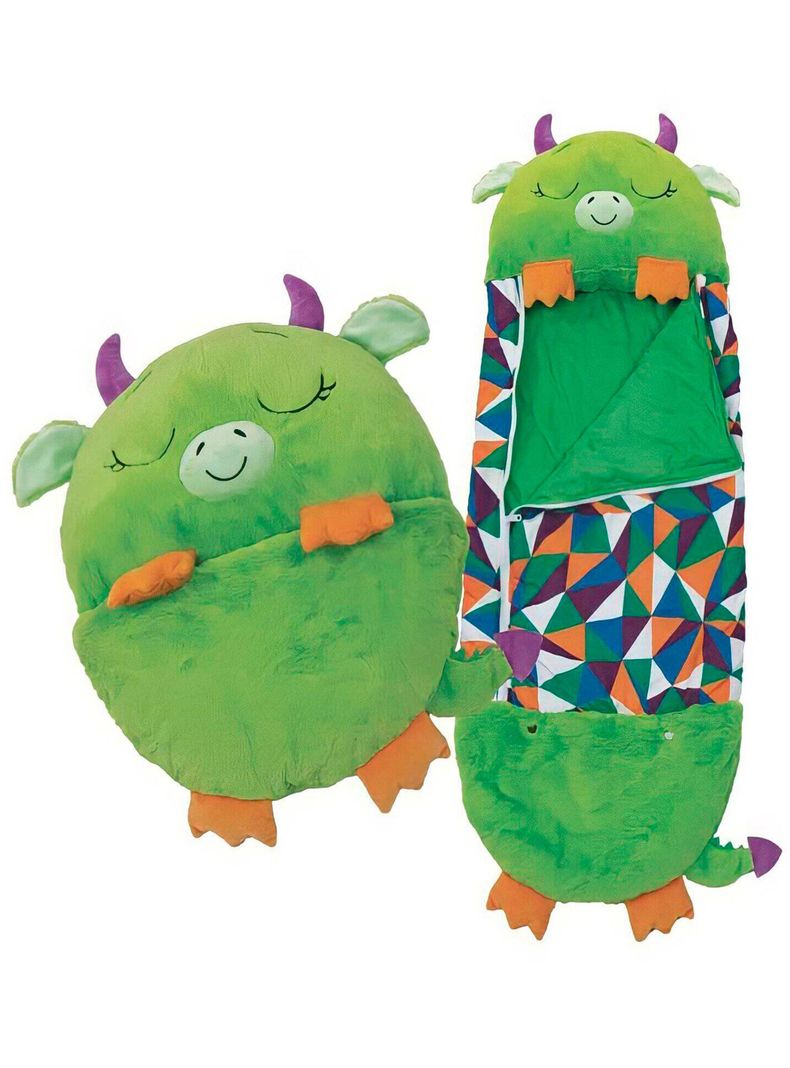 saco de dormir almohada peluche animales verde-1