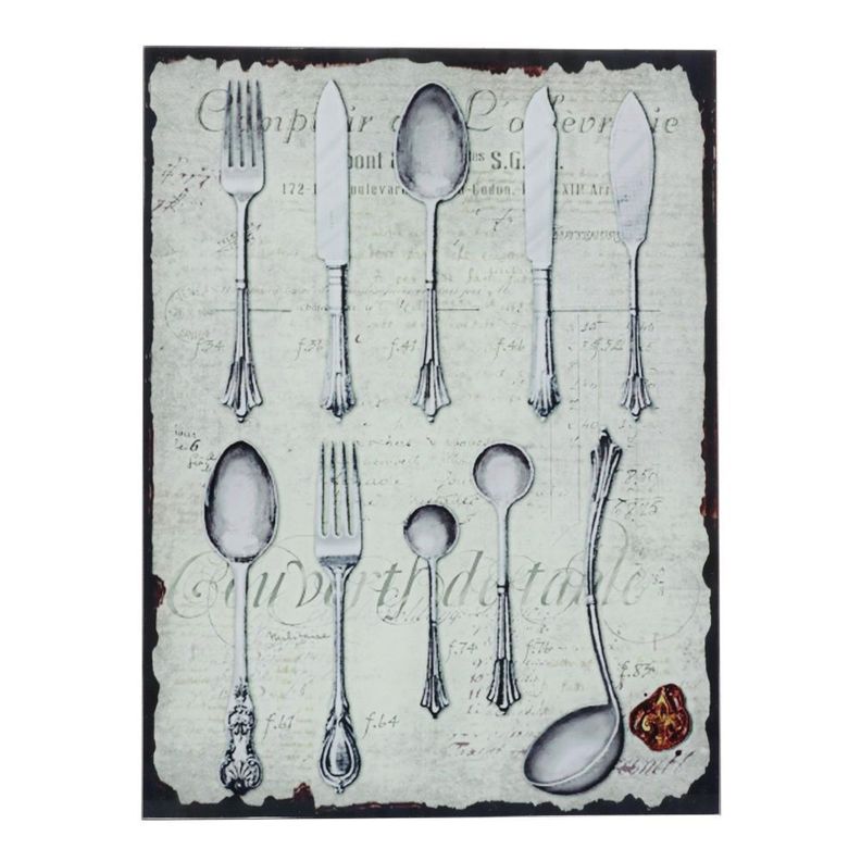 Cuadro Decorativo Utensilios Cocina