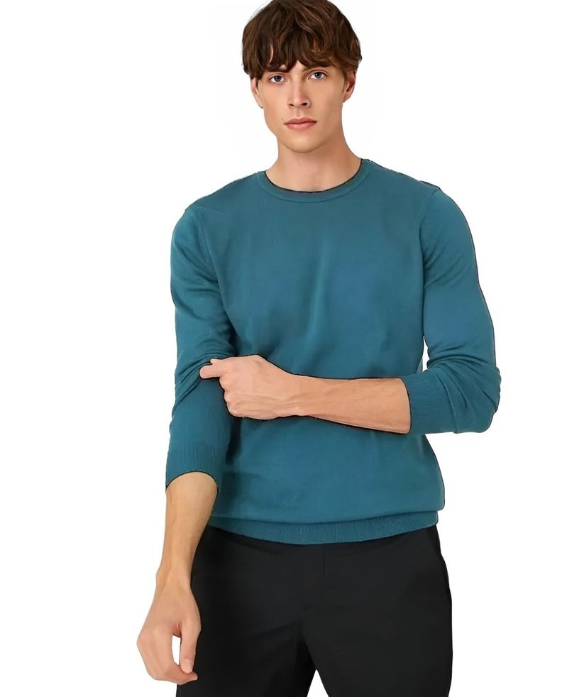 Polera Manga Larga Cuello V -2