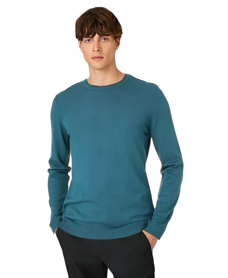 Polera Manga Larga Cuello V -0