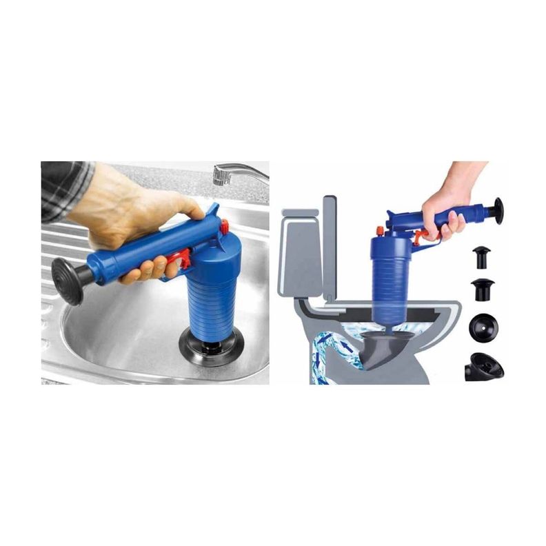 Pistola De Aire A Presión Destapa Cañerías E Inodoros - PuntoStore-1