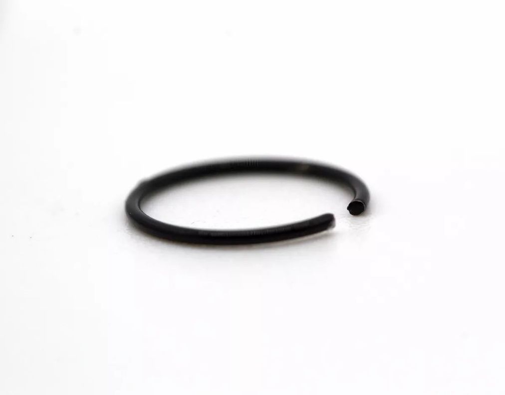 Argolla Nariz Piercing 20 Unidades 8mm Abiertas Color Negro-4