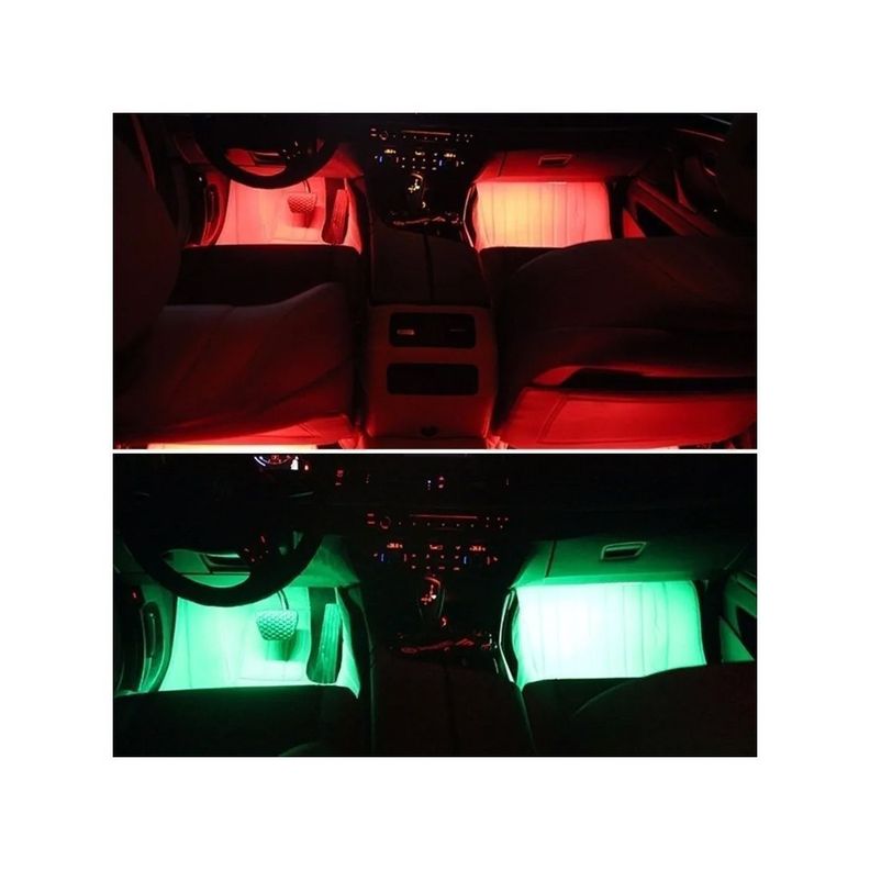 Kit De Tiras LED Flexibles RGB Para Interior De Automovil-2