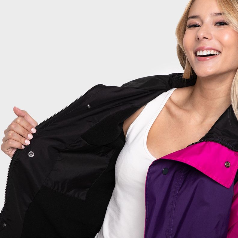 PARKA IMPERMEABLE RAINPROOF PURPLE-3