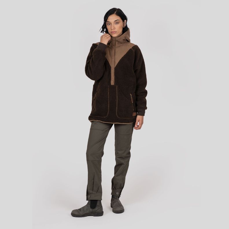 Chiporro Sherpa Grander Mujer Brown Gnomo-0