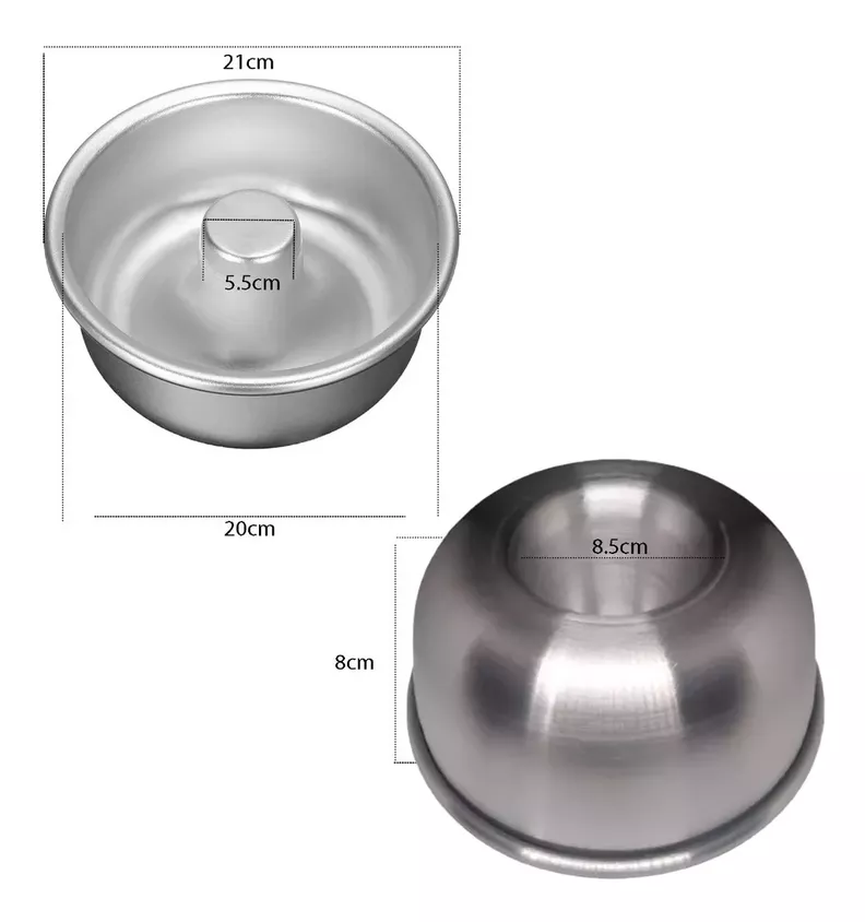 Molde Torta Molde Queque Redondo Molde Aluminio Flanera20cm-1