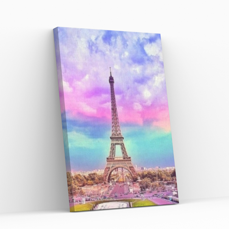 Pintura con diamantes 40x50cm en bastidor La Torre - Diamond painting