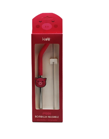 BOMBILLAS REUTILIZABLES KIDO rosado-0