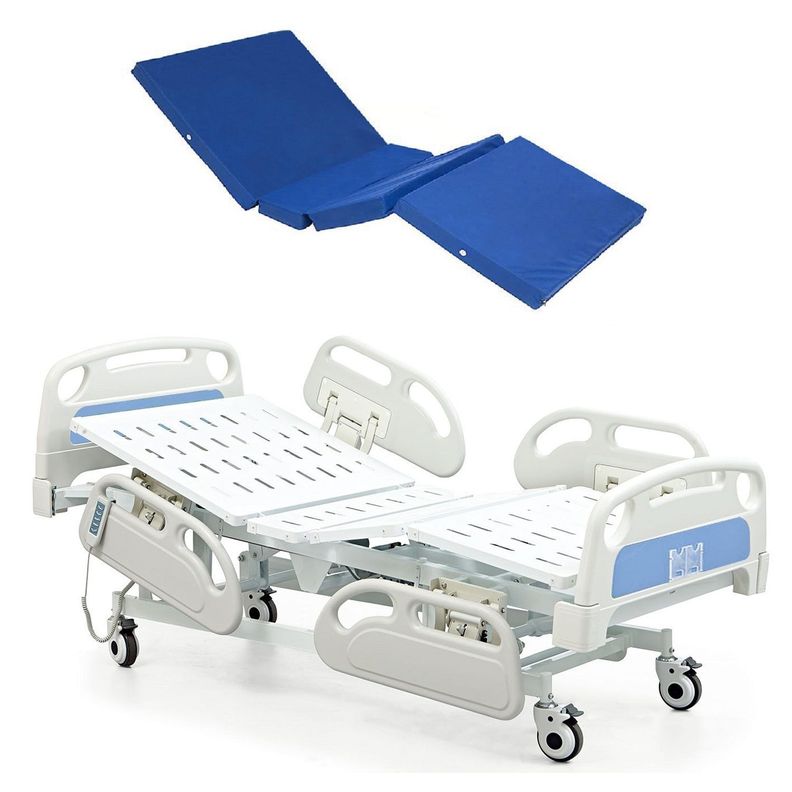 cama clínica eléctrica 5 pcs premium+colchón-0